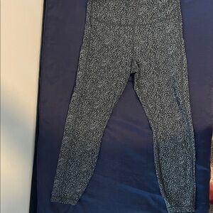 Athleta Black Patterned Leggings